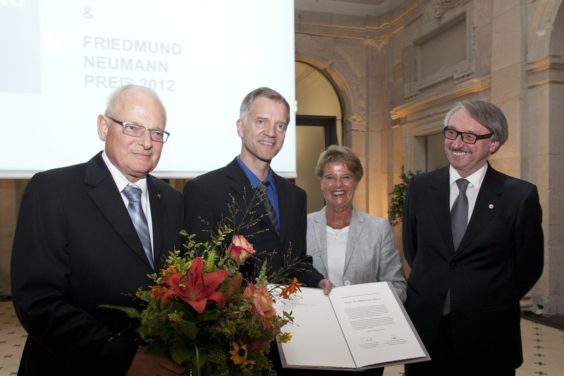Reinhard Kurth, Matthias Mann, Ulrike Flach, Günter Stock - Ernst Schering Preis 2012