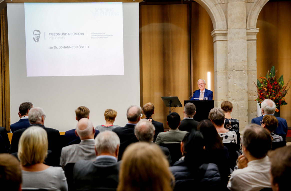 Ernst Schering Preis 2019 & Friedmund Neumann Preis 2019  am 24.09.2019  im Leibnizsaal in Berlin.Feierliche Preisverleihung zu Ehren von Patrick Cramer und Johannes Köster