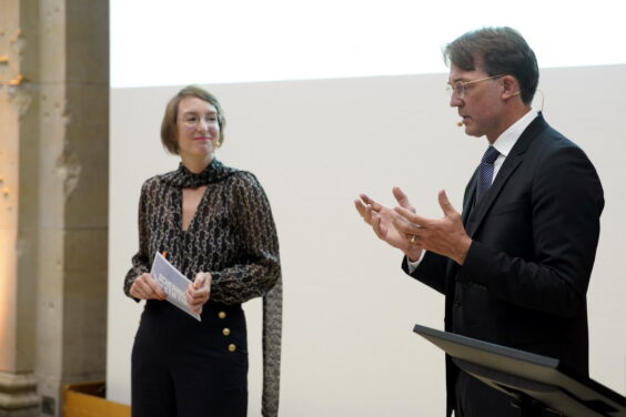 Award Ceremony, September 5th, 2023: Ernst Schering Prize to Matthias Tschöp and Friedmund Neumann Prize to Na Cai