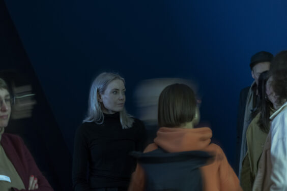 Opening of the Exhibition Johtingeaidnu – The Path Within by Emilia Tikka with Oula A. Valkeapää and Leena Valkeapää at the Project Space of the Schering Stiftung, 10. April 2025