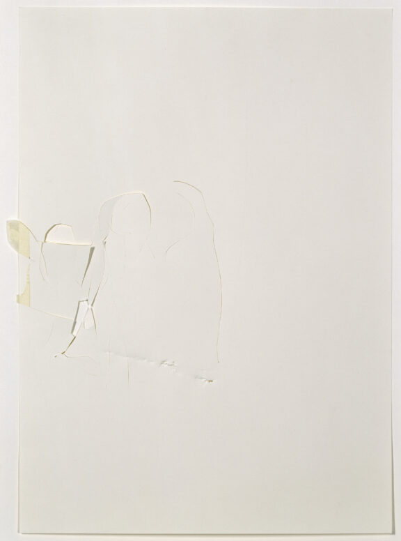 Claude Heath, “Archaeological Drawings (Sheet 1),” 2010, incisions, scratches, scrapes, and pressure marks on paper, 42 x 29.7 cm