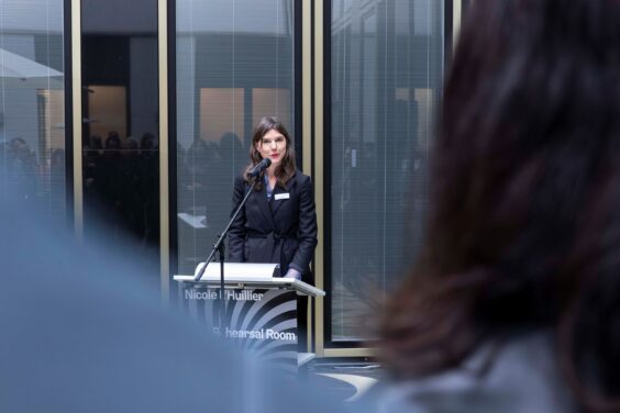 Opening of the Exhibition "Rehearsal Room" by Nicole L’Huillier at the Project Space of the Schering Stiftung, April 23, 2026.